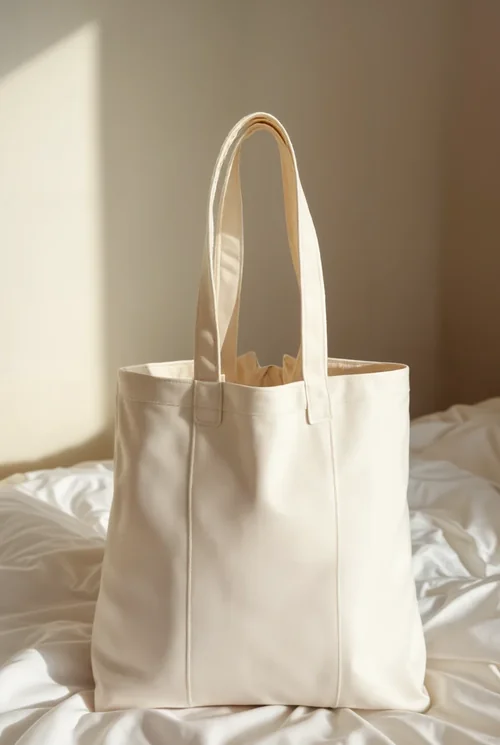 Elegant Mockup of a Minimalist Tote Bag