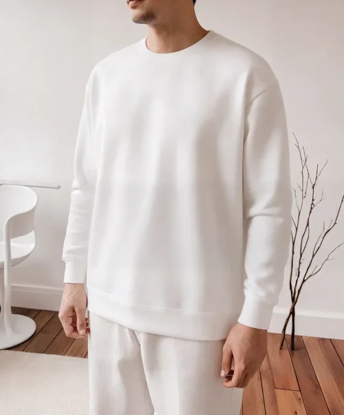 Stylish Sweatshirt Mockup in Modern Minimalist Space