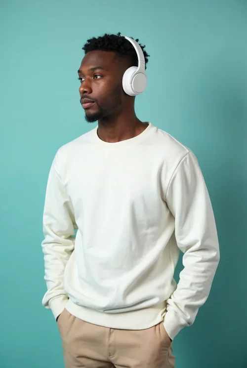 Stylish Sweatshirt Mockup: Modern Look for Young Adults