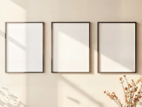 Cozy Mockup Poster with Soft Background and Pastel Colors