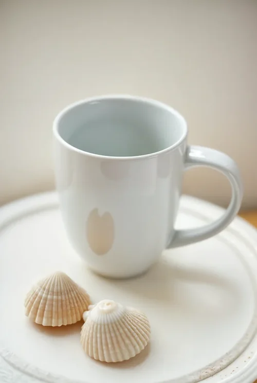 Elegant Mockup of a Mug with Calm Background Colors