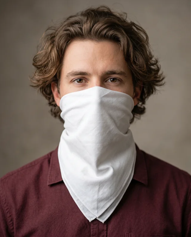 Stylish Bandana Mockup of a Young Man in Portrait Style