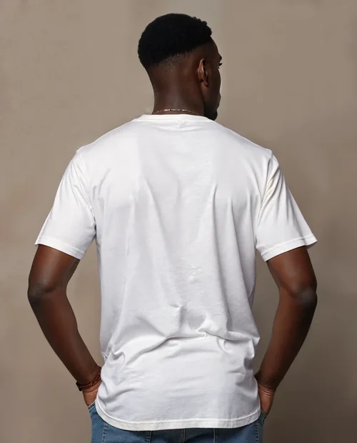 Modern Mockup of T-Shirt on Young Man