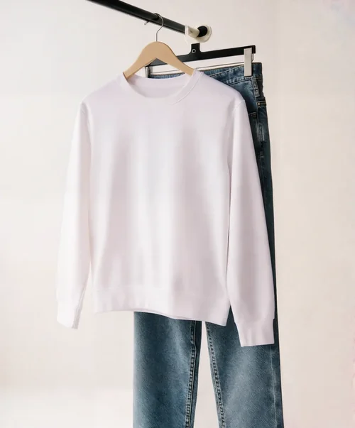 Minimalist Sweatshirt Mockup for Fashion Display