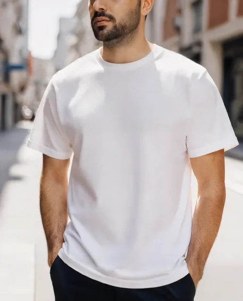 Stylish T-Shirt Mockup for Urban Fashion Inspiration