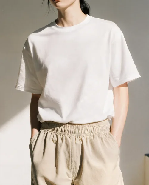 Minimalist T-Shirt Mockup in Natural Light