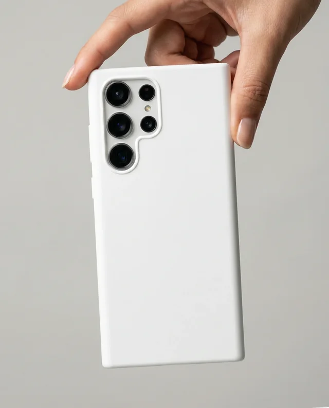 Modern Phone Cover Mockup with Sleek Smartphone Design