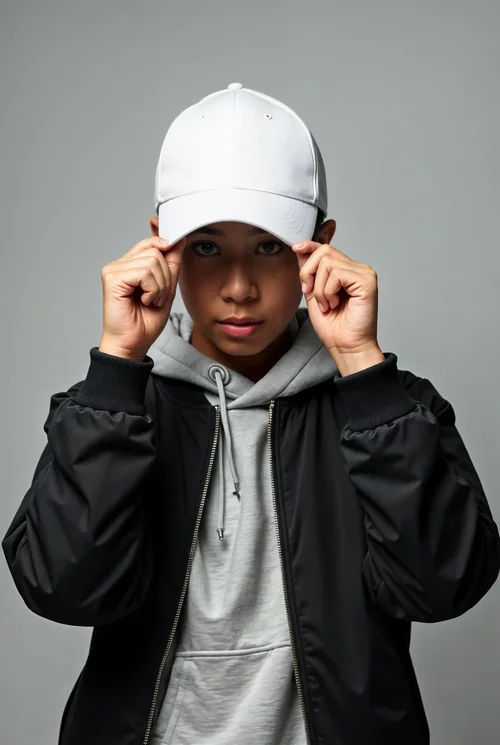 Stylish Mockup of a Casual Hat & Cap for Teens