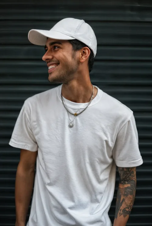 Stylish Mockup of a Young Man Wearing a Hat