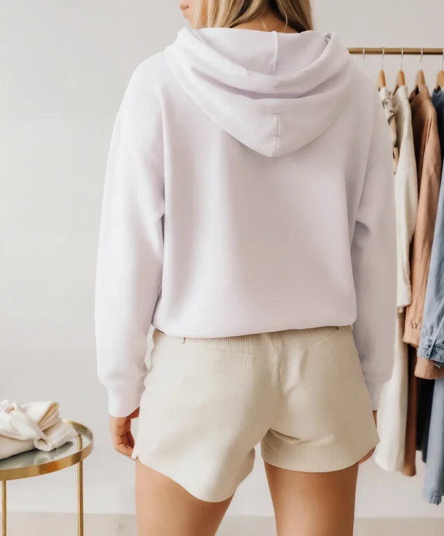 Stylish Hoodie Mockup in Cozy Indoor Setting