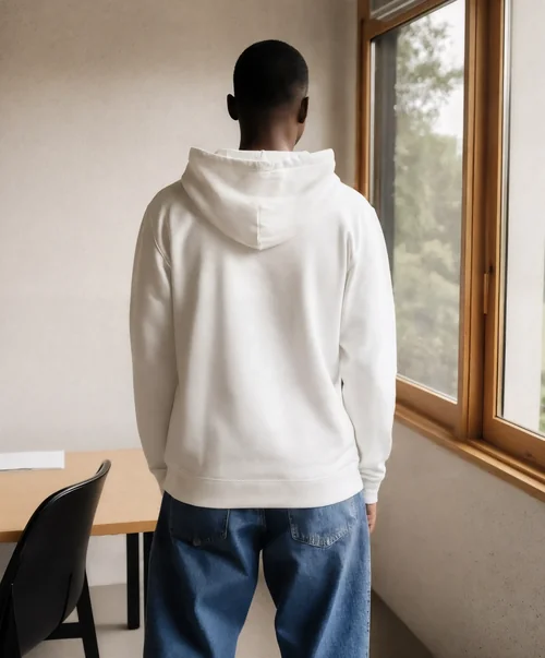 Stylish Hoodie Mockup in a Bright Modern Room