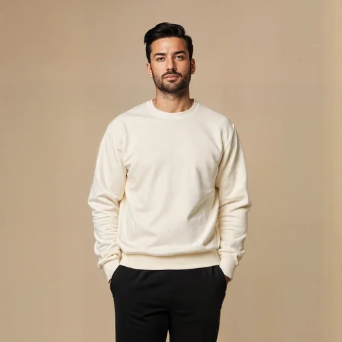 Stylish Sweatshirt Mockup of a Confident Young Man