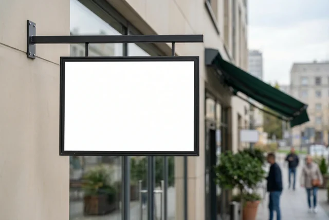 Urban Billboard Mockup for Modern Street Scene