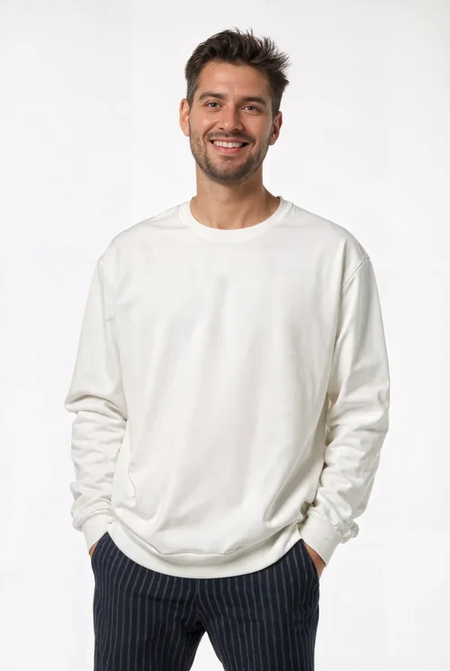 Stylish Mockup of a Young Man in a Sweatshirt