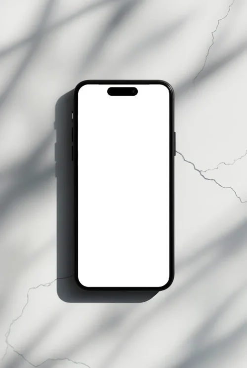 iPhone 16 Pro Max Mockup: Minimalist Design Showcase