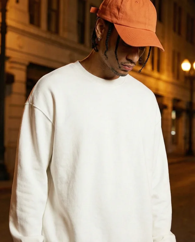 Urban Mockup of a Young Man in a Sweatshirt