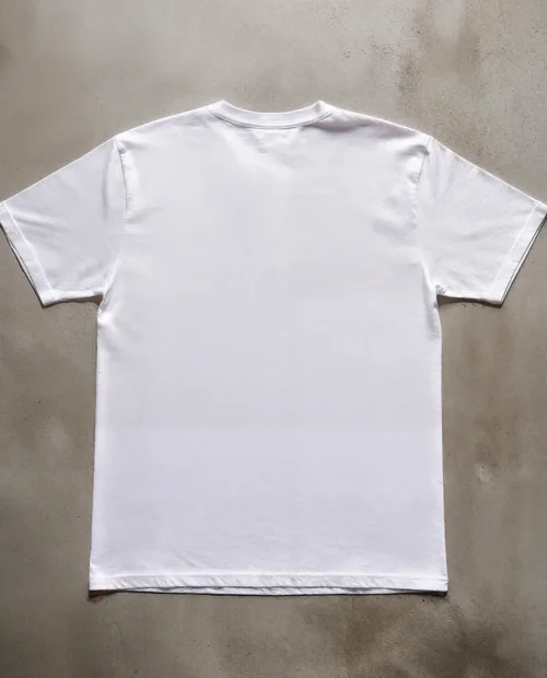 Minimalist T-Shirt Mockup on Gray Concrete Surface