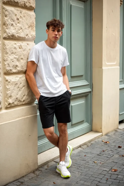 Urban Mockup T-Shirt Against Soft Vintage Background