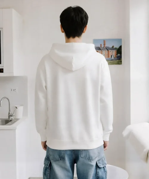 Stylish Hoodie Mockup in Modern Minimalist Interior