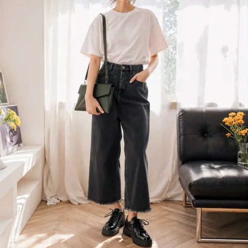 Stylish T-Shirt Mockup in a Modern Room