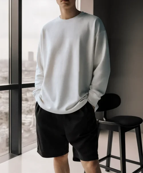 Stylish Sweatshirt Mockup in Modern Urban Setting