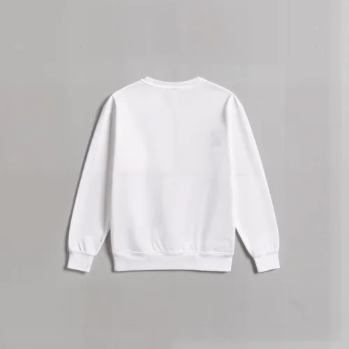 Elegant Mockup of a Relaxed Fit White Sweatshirt