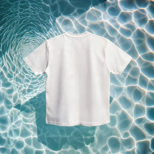 Vibrant Pool Background Mockup for T-Shirt Design