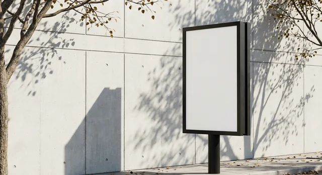 Urban Billboard Mockup in a Minimalist Scene