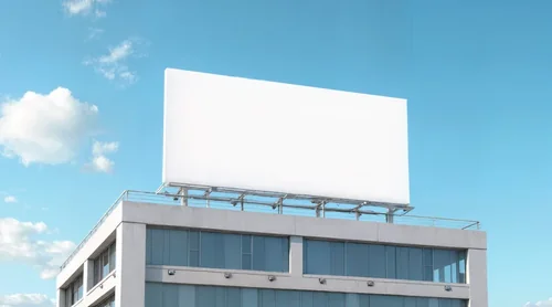Modern Urban Mockup with Blank Billboard Display