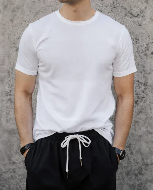 Stylish Mockup of Casual T-Shirt Fashion for Men