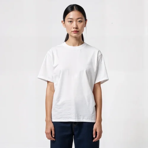 Minimalist T-Shirt Mockup with Soft White Background Colors