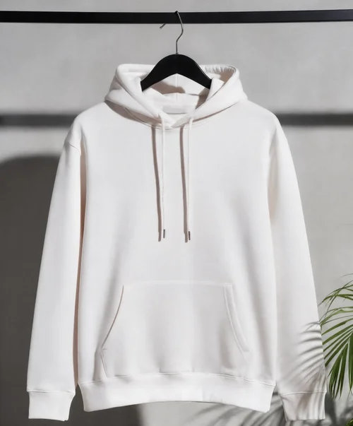 Stylish White Hoodie Mockup for Modern Fashion