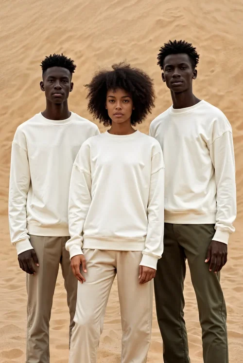 Stylish Sweatshirt Mockup in a Desert Setting