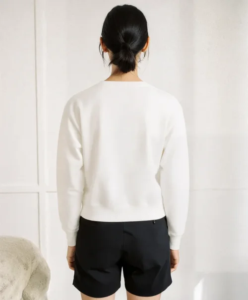 Cozy Sweatshirt Mockup in Minimalistic Indoor Setting