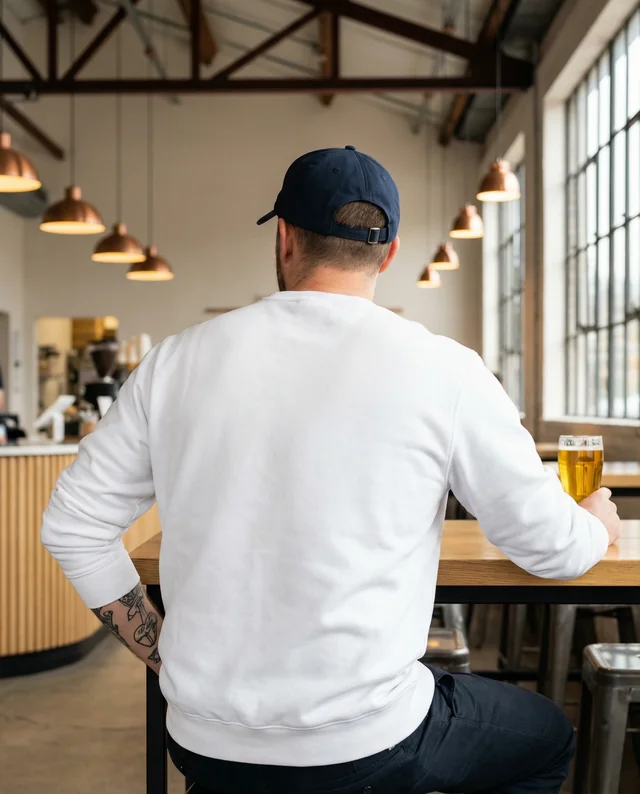Stylish Mockup of a Young Man in a Sweatshirt