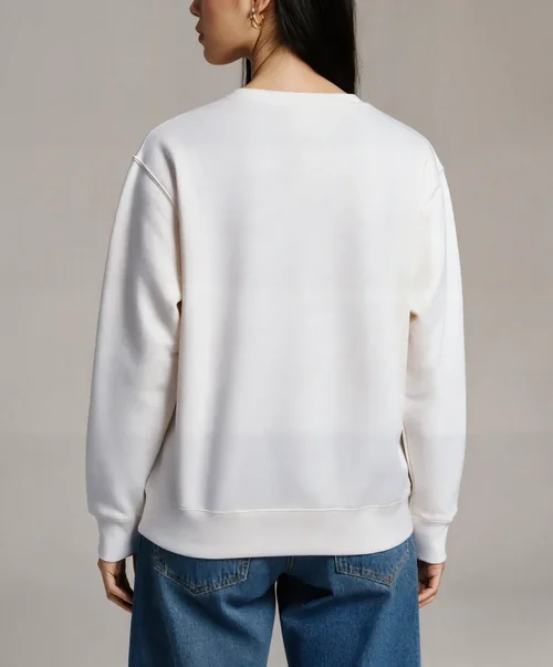 Stylish Mockup of a Woman in Oversized Sweatshirt