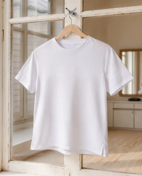 Minimalist T-Shirt Mockup in Bright Natural Light