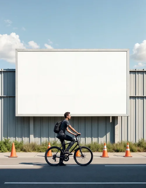Large Outdoor Billboard Mockup for Urban Advertising