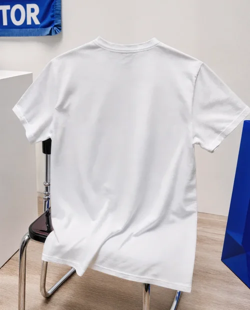 Modern T-Shirt Mockup on Sleek Chair for Stylish Display