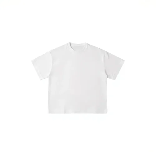 White T-Shirt Mockup with Soft Colors and Minimal Background