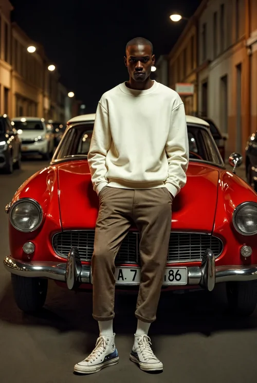 Stylish Mockup of a Young Man in a Sweatshirt