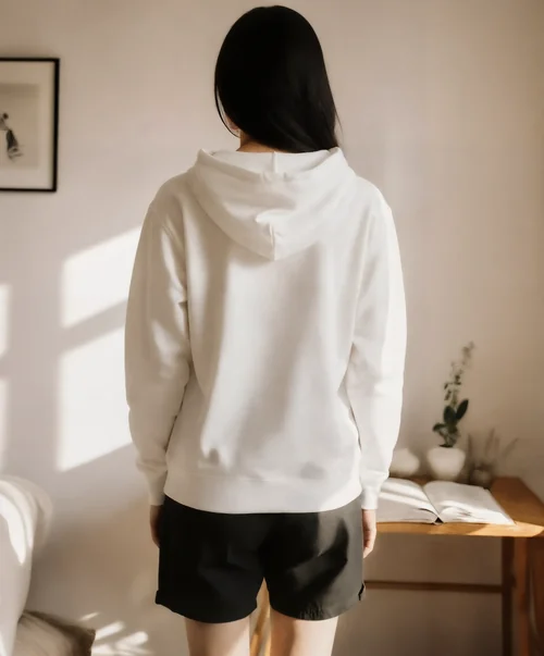 Cozy Oversized Hoodie Mockup in a Relaxed Setting