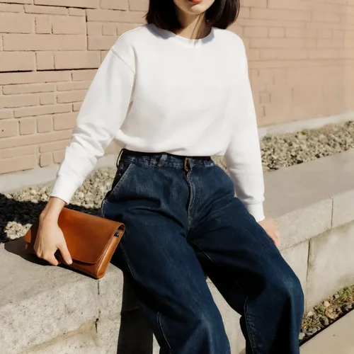 Stylish Mockup of a Cozy Sweatshirt in Urban Setting