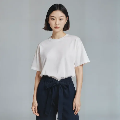 Elegant T-Shirt Mockup with Soft Background Colors