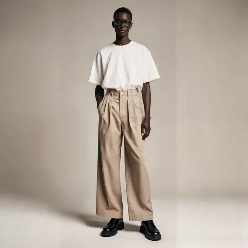 Stylish Mockup of T-Shirt with Beige Background and Colors