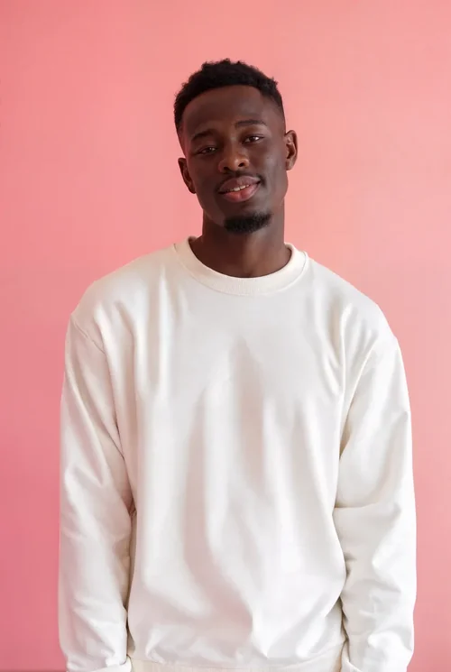 Stylish Mockup of a Young Man in a Sweatshirt