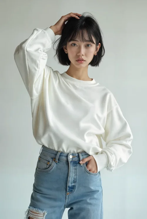 Stylish Sweatshirt Mockup for Trendy Fashion