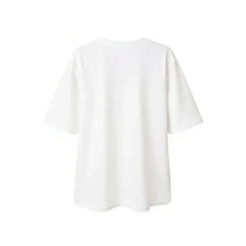 Oversized White T-Shirt Mockup with Soft Neutral Background