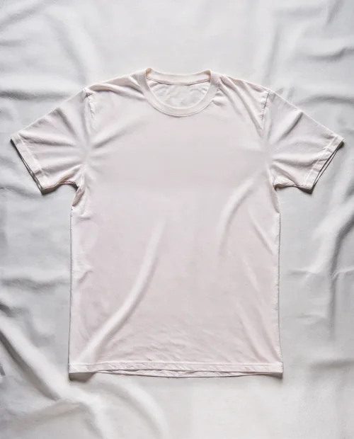 Minimalist T-Shirt Mockup in Soft Pastel Colors