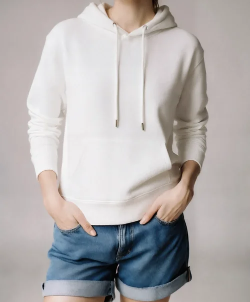 Stylish Hoodie Mockup for Fashionable Young Women